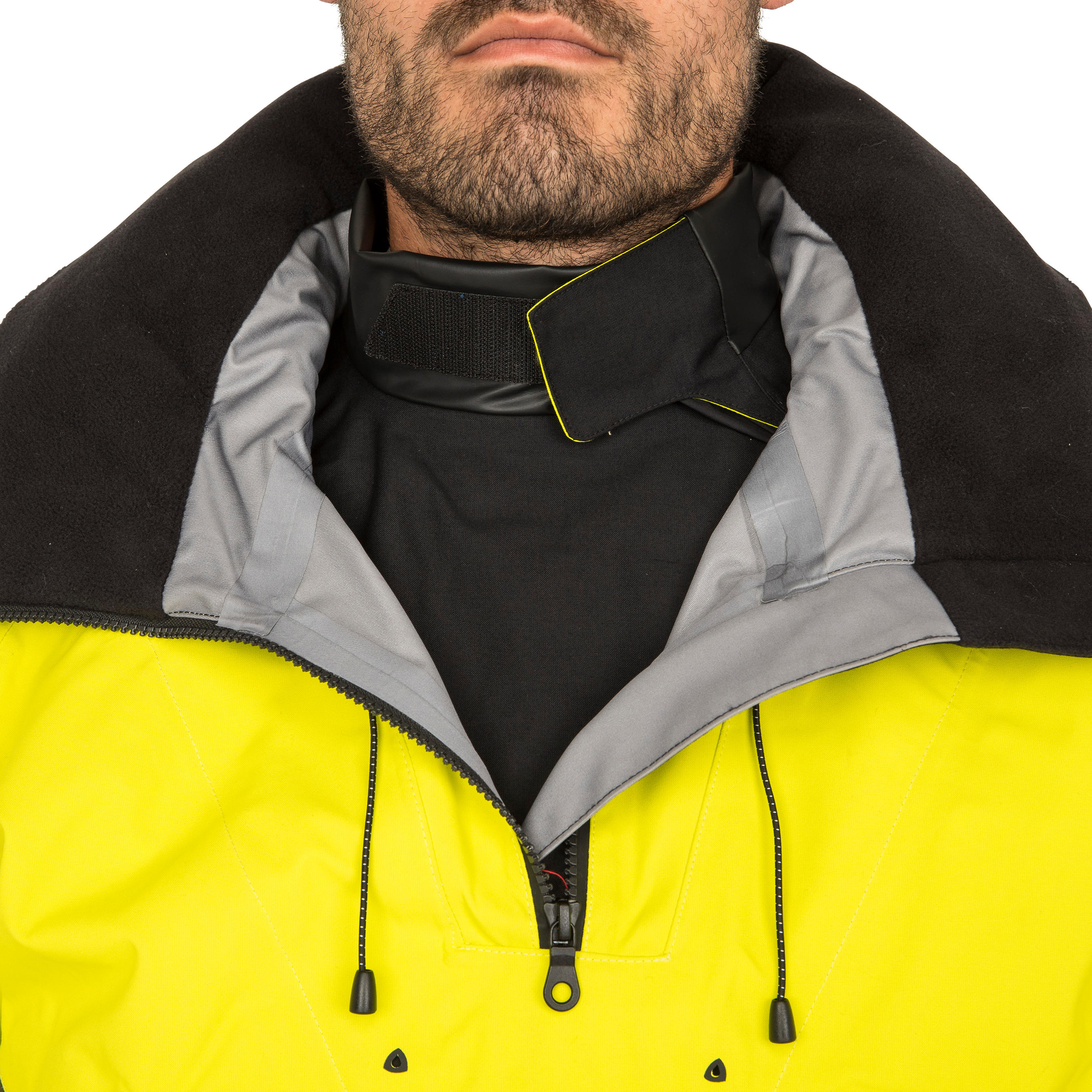 Offshore Race men's sailing boat jacket yellow 6/15