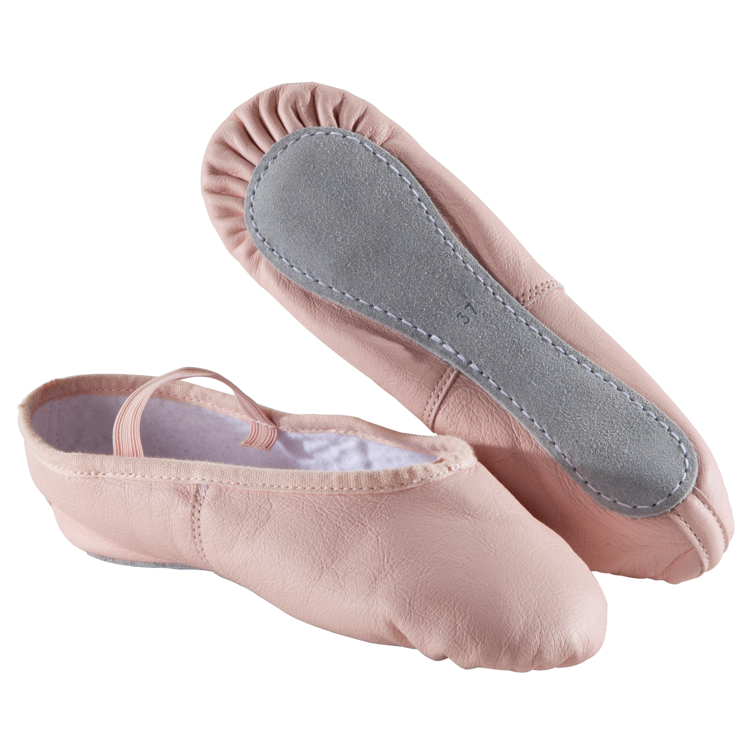 Leather Demi Pointe Shoes - Pink 