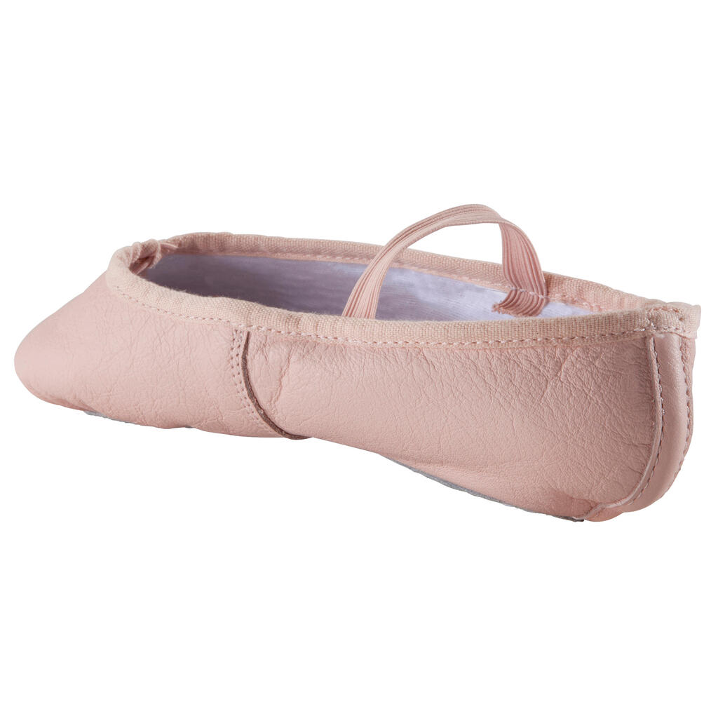 Leather Demi Pointe Shoes - Pink