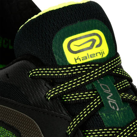 KIPRUN LONG MEN'S RUNNING SHOES - BLACK/YELLOW