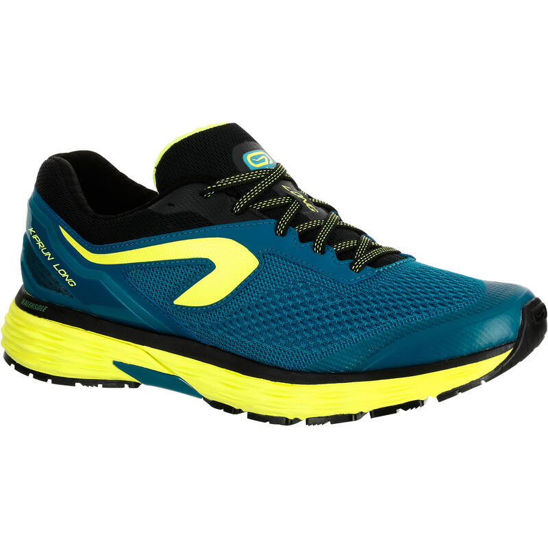 CHAUSSURES DE COURSE HOMME KIPRUN LONG BLEU JAUNE CHAUSSURES DE COURSE HOMME KIPRUN LONG BLEU JAUNE