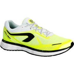CHAUSSURES DE RUNNING HOMME KIPRUN FAST JAUNE BLANC