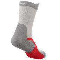 2 pares de calcetines de senderismo tobillo alto niño Crossocks rojo 