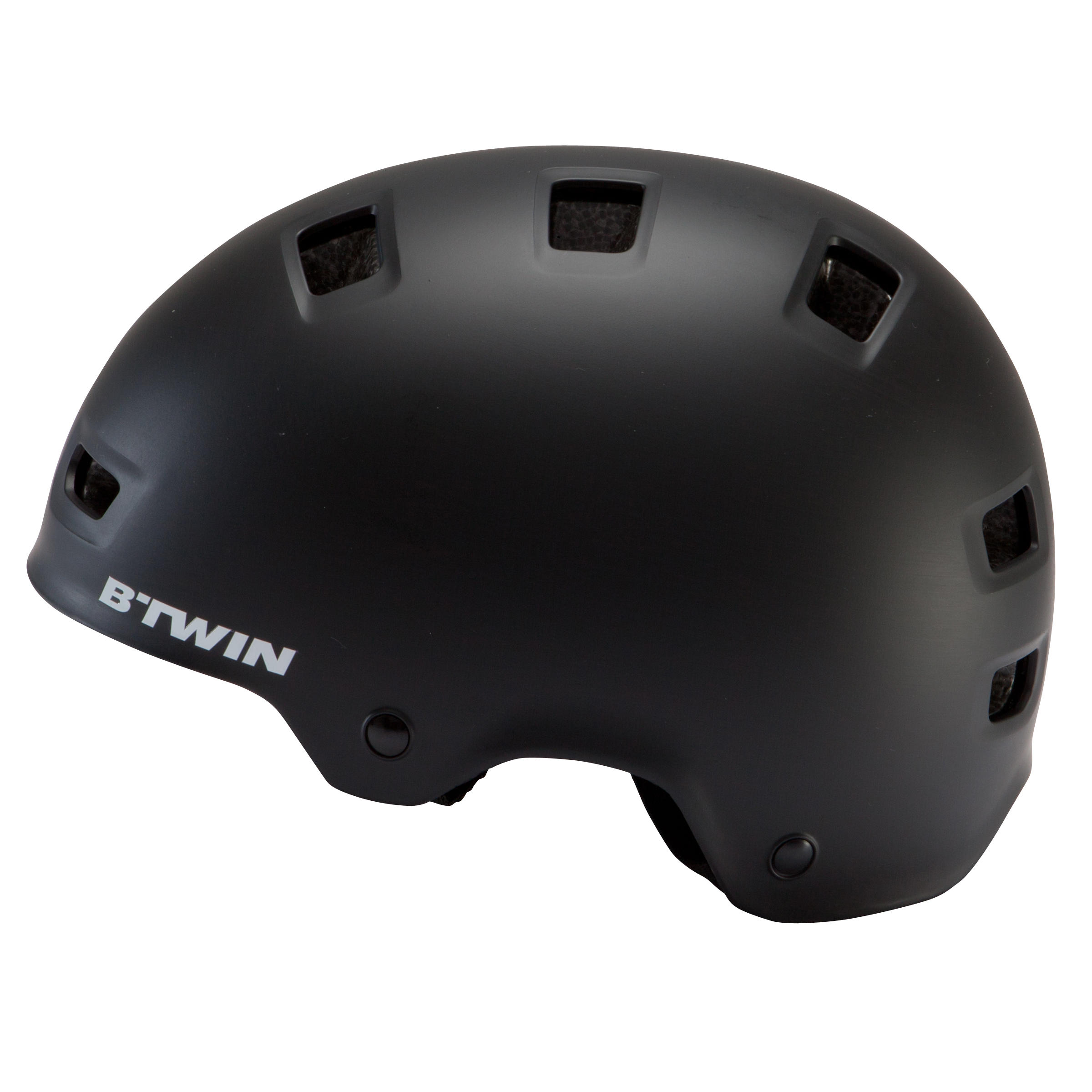 Buy 500 Teen Cycling Helmet Black Online Decathlon