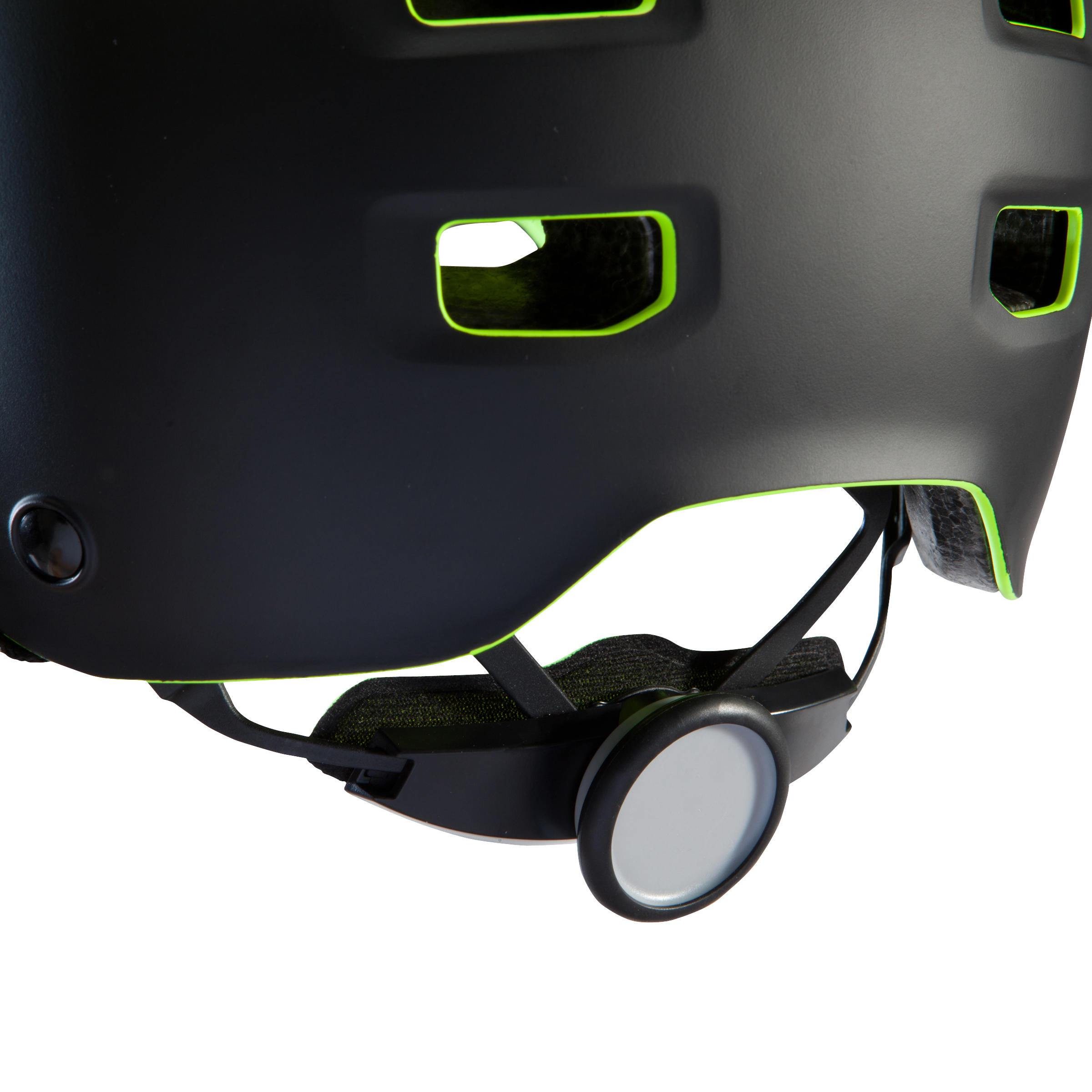 Fahrradhelm Teen 520 Kinder neongelb/schwarz 7/8