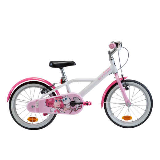 
      Kinderfahrrad 16 Zoll 500 Docto Girl weiß/pink
  