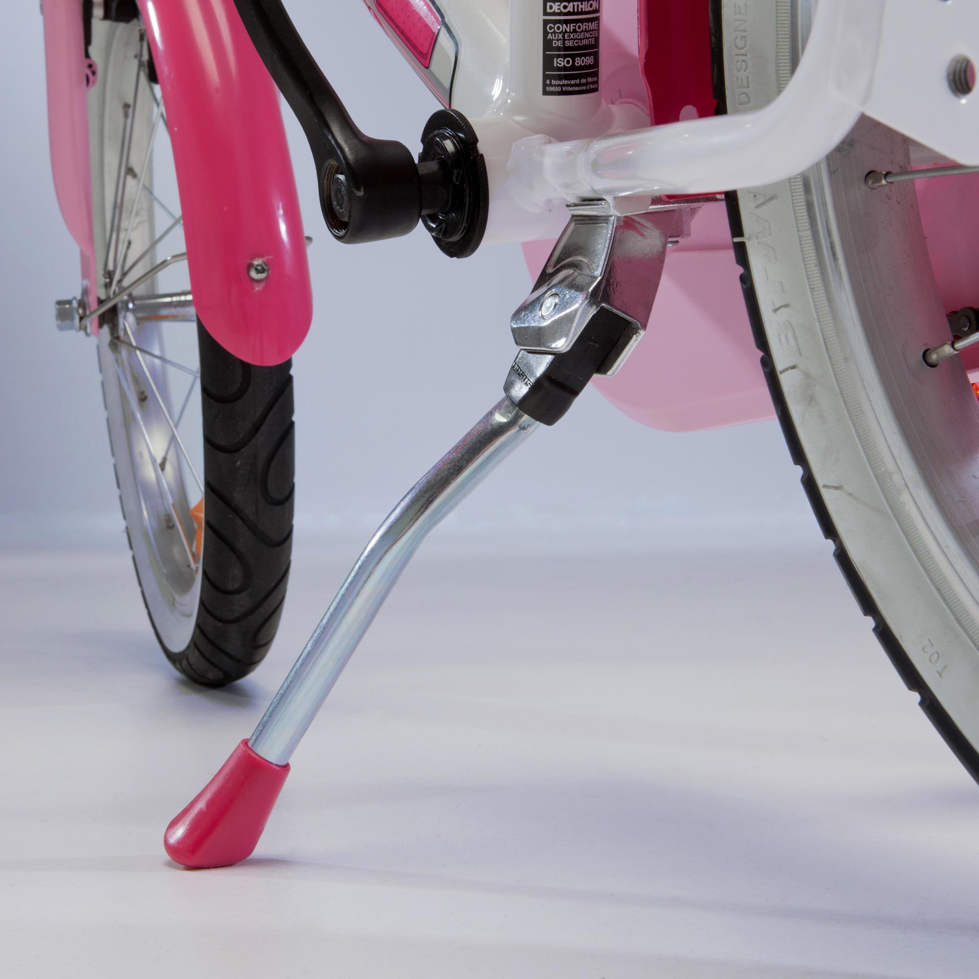Bicicleta ninos 16 pulgadas Btwin 500 Doctor Girl blanca rosa 4 5 6 anos Decathlon