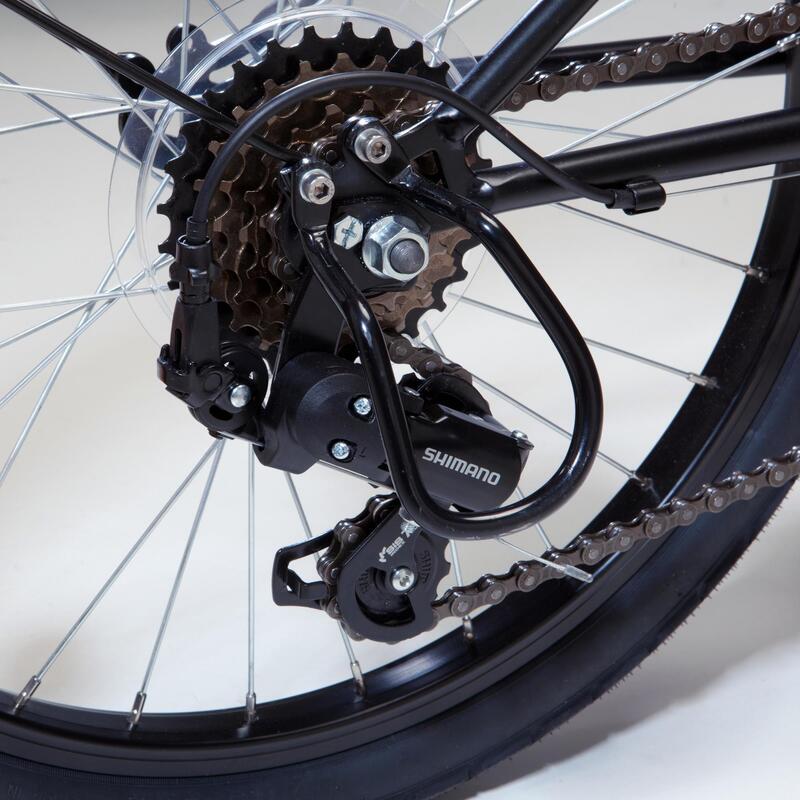 Beschermer voor derailleur voor fietsen van 20 en 24 inch zwart
