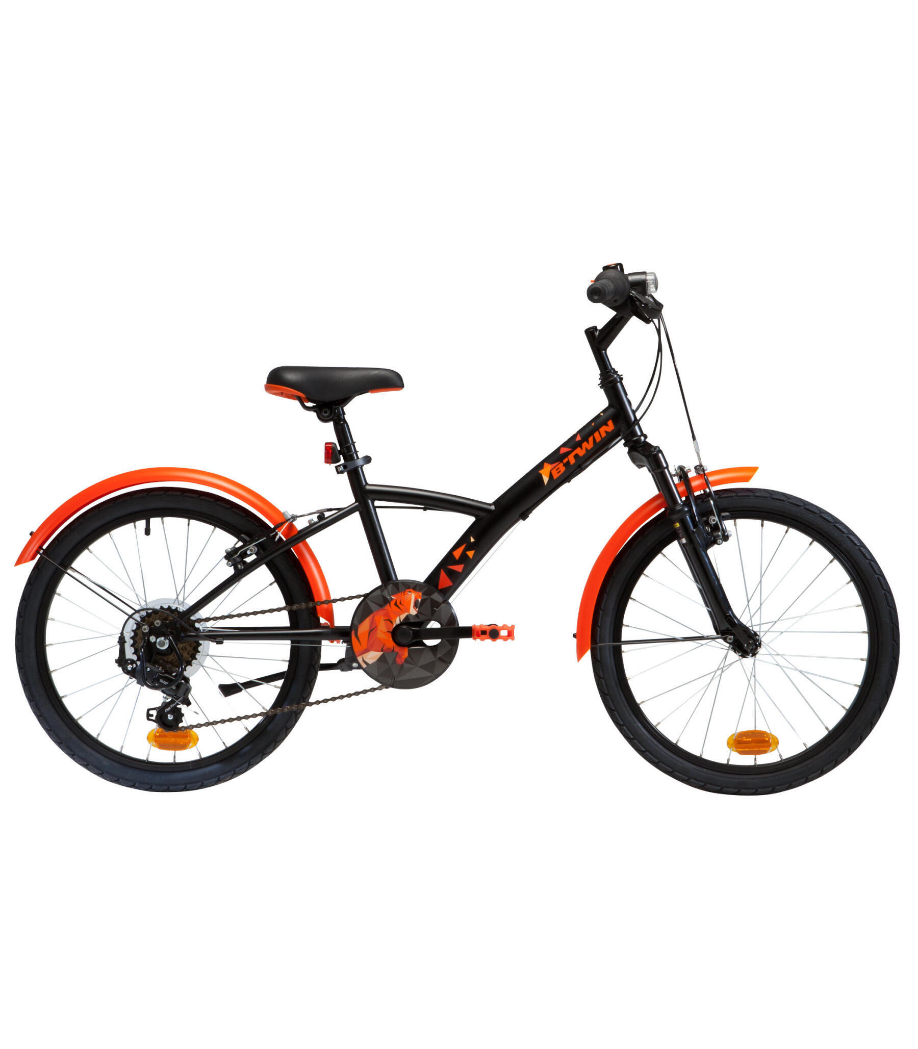 Bicicleta de trekking_20_pouces_decathlon_noir-laranja