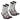Mountain Hiking High Socks. MH 520 2 pairs - Grey/Purple