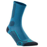 High Mountain Hiking Socks. MH 500 2 Pairs - Blue/Grey