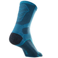 Plavo-sive visoke čarape za planinarenje MH500 (2 para)