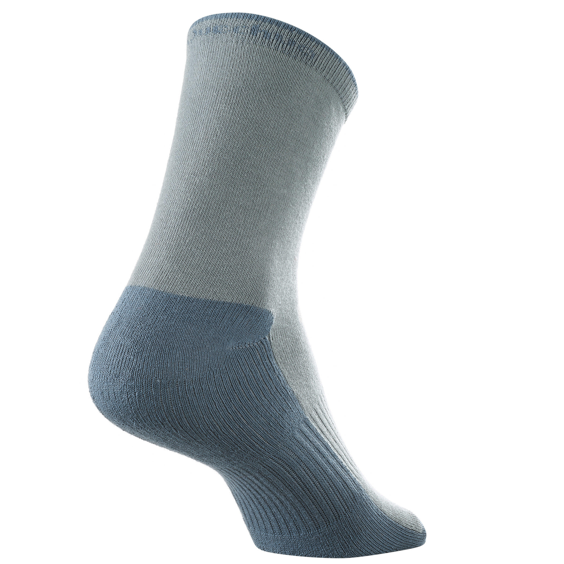 Kids' Hiking High Socks MH100 2-Pack - grey 4/7