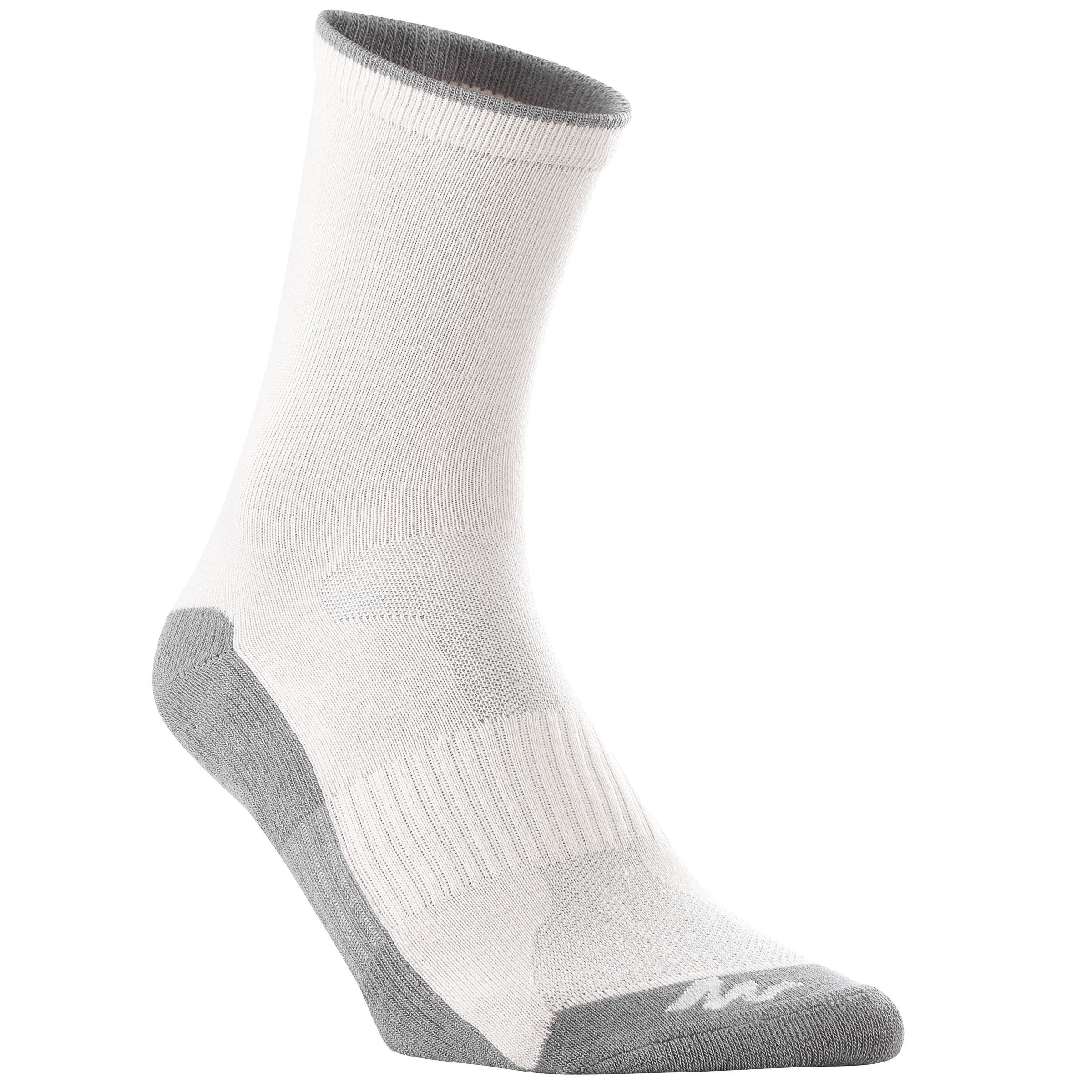 Kids' Hiking High Socks MH100 2-Pack - grey 3/7