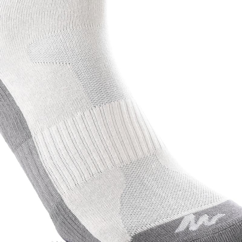 Kids' Hiking High Socks MH100 2-Pack - grey
