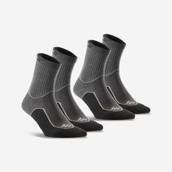 High Walking Socks 2 Pairs - Black