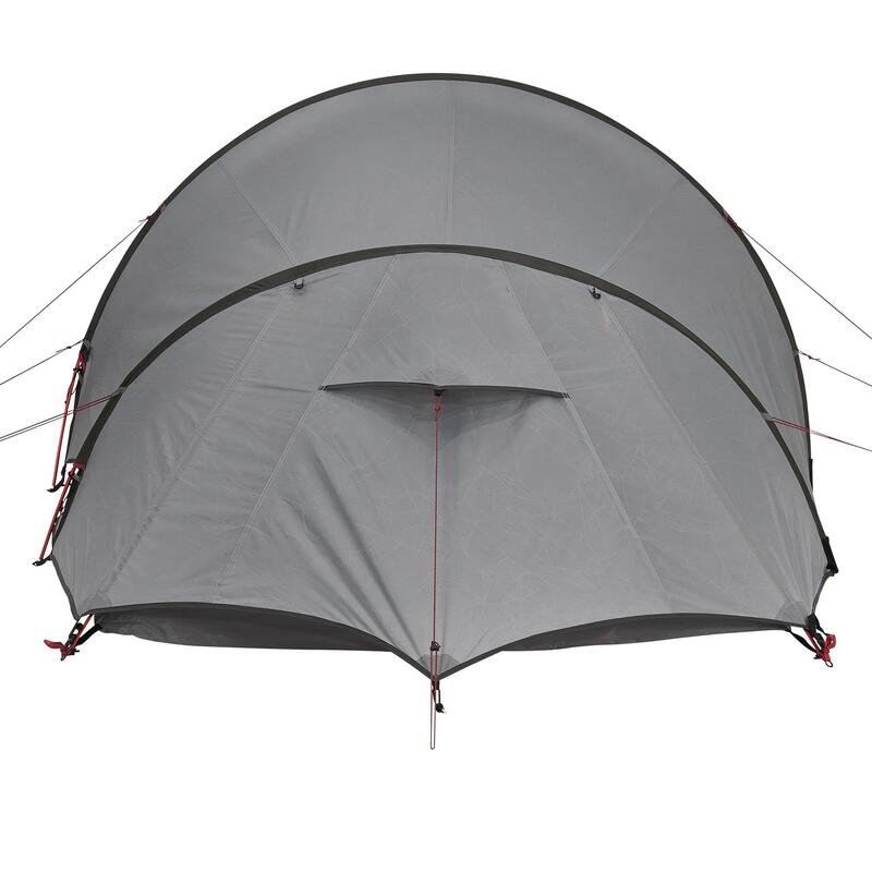 Tente de trekking Quickhiker Ultralight 3 personnes gris clair