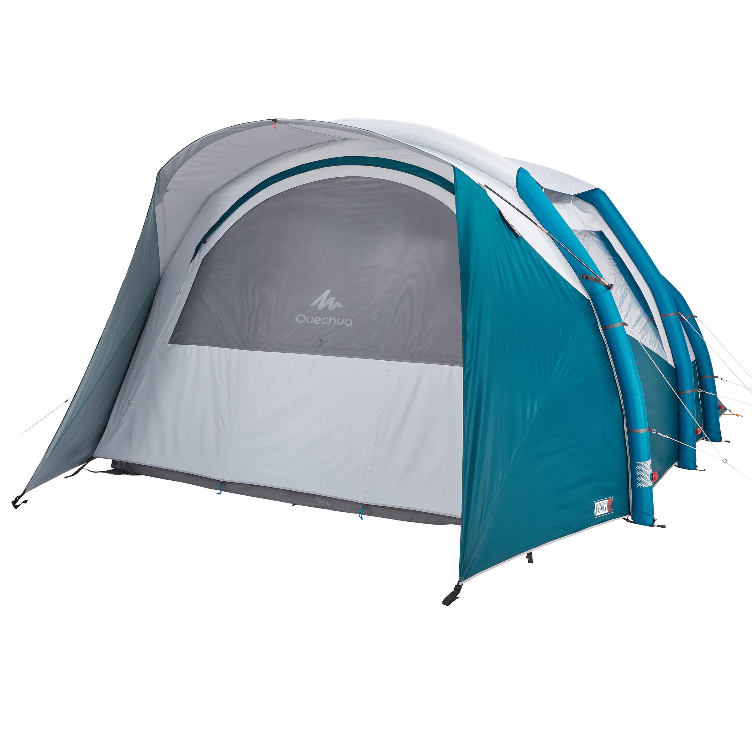 QUECHUA AIR SECONDS FAM 5.2 XL F&amp;B ２ルーム 5-Man Inflatable Tent - Air Seconds 5.2 QUECHUA | Decathlon