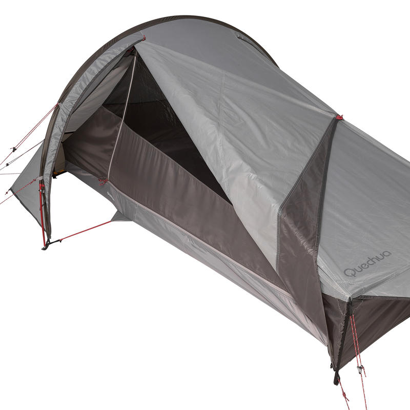 Trekking 2Person Tent Quickhiker Ultralight Light grey Decathlon