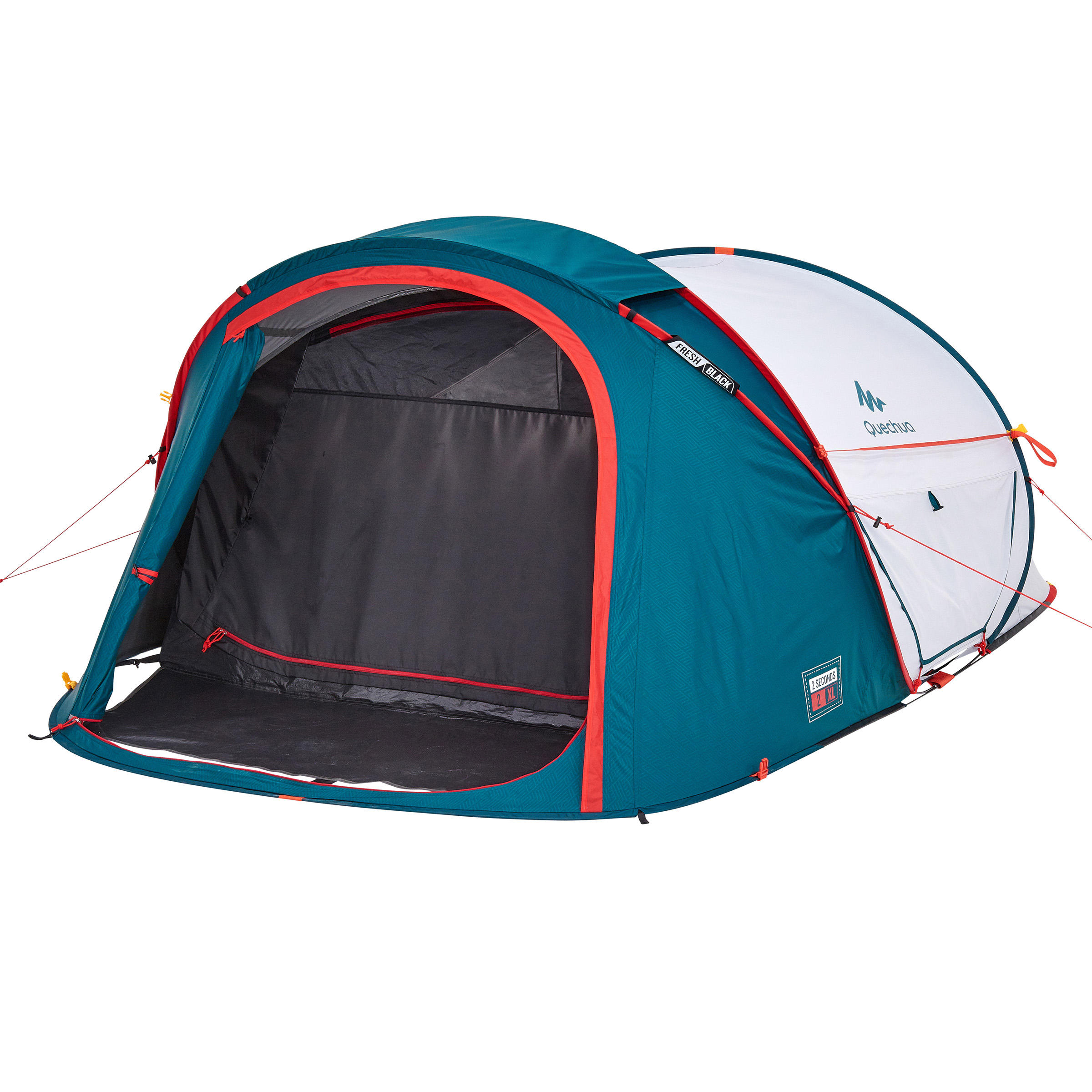 Pop up tent XL - 2 personen - 2 SECONDS - Fresh & Black 24/32