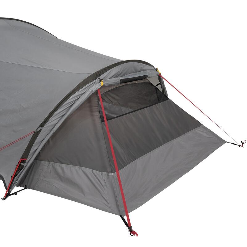 Tente de trekking Quickhiker Ultralight 3 personnes gris clair