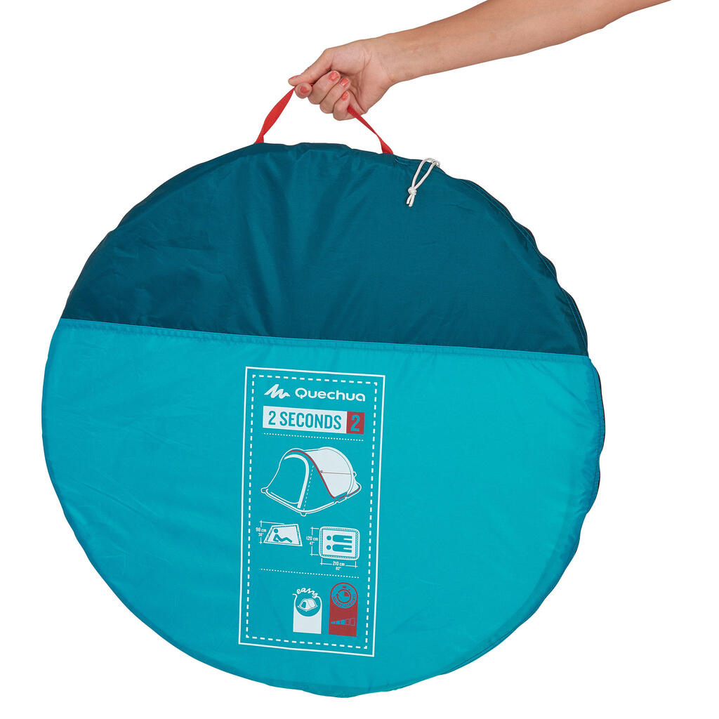 Tente de camping instantanée 2 places, 2 Seconds
