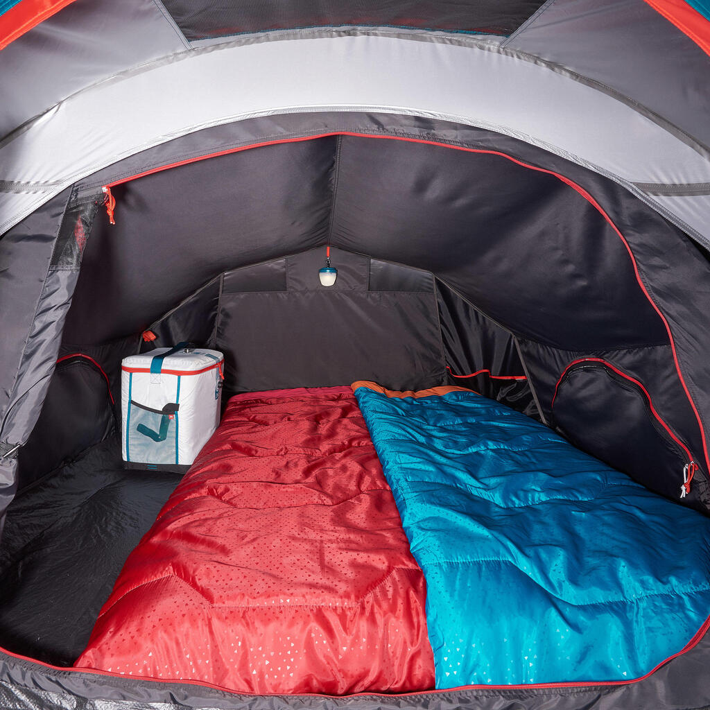 Kempinga telts “2 seconds”, XL, Fresh & Black materiāls, divvietīga