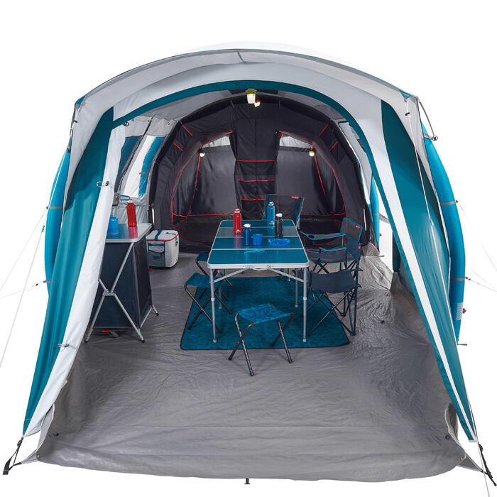 Tente Gonflable De Camping Air Seconds 6 3 F B 6 Personnes 3 Chambres Quechua Decathlon
