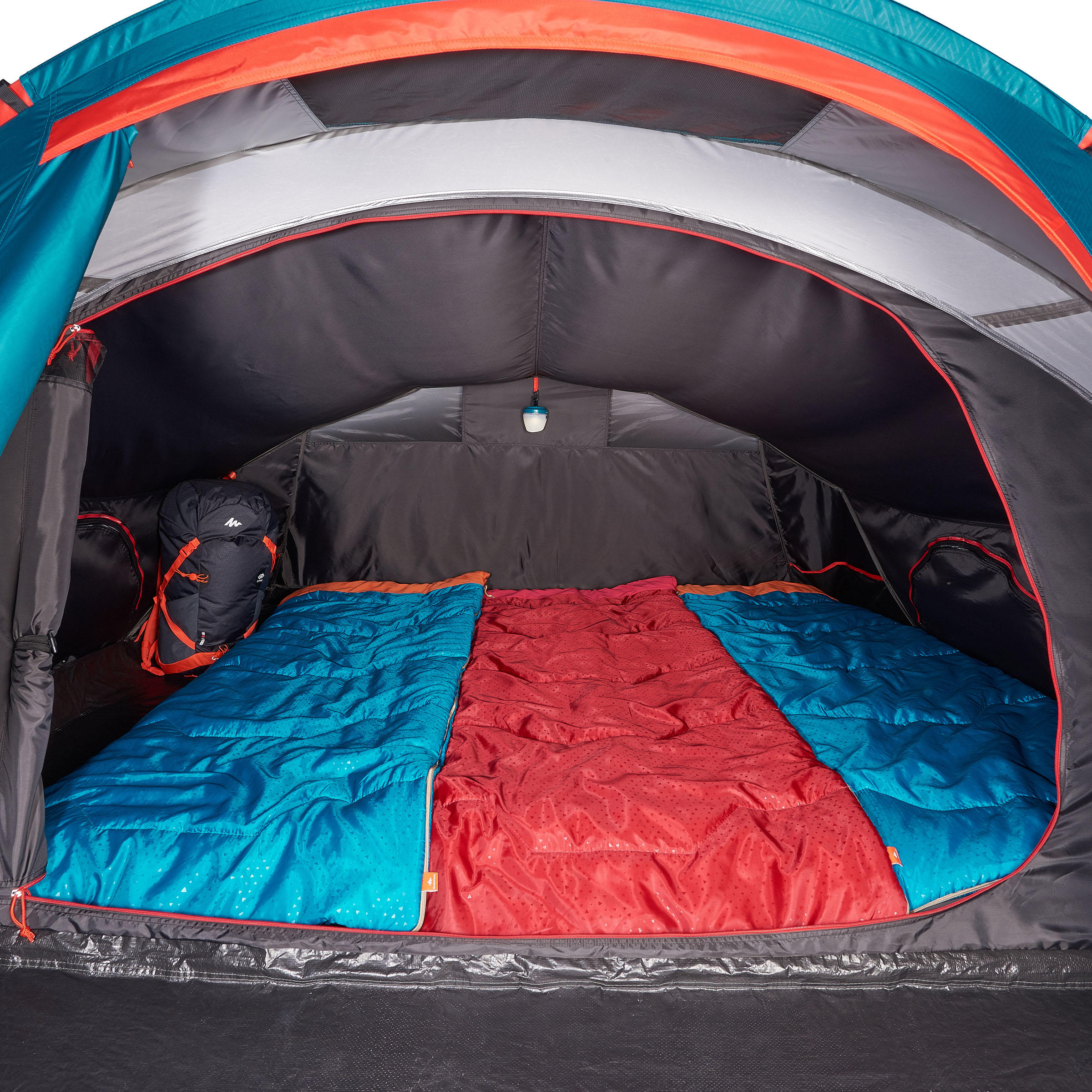 Camping tent - 2 SECONDS XL - 3-person - Fresh & Black 15/16