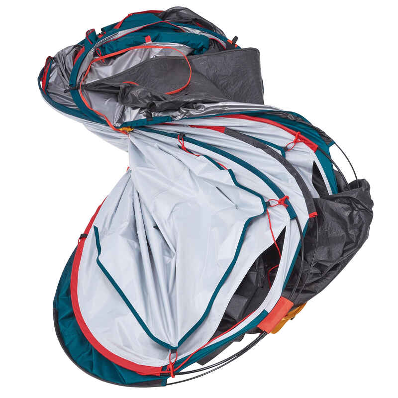 3 person blackout popup tent 2 Seconds XL Fresh & Black Decathlon