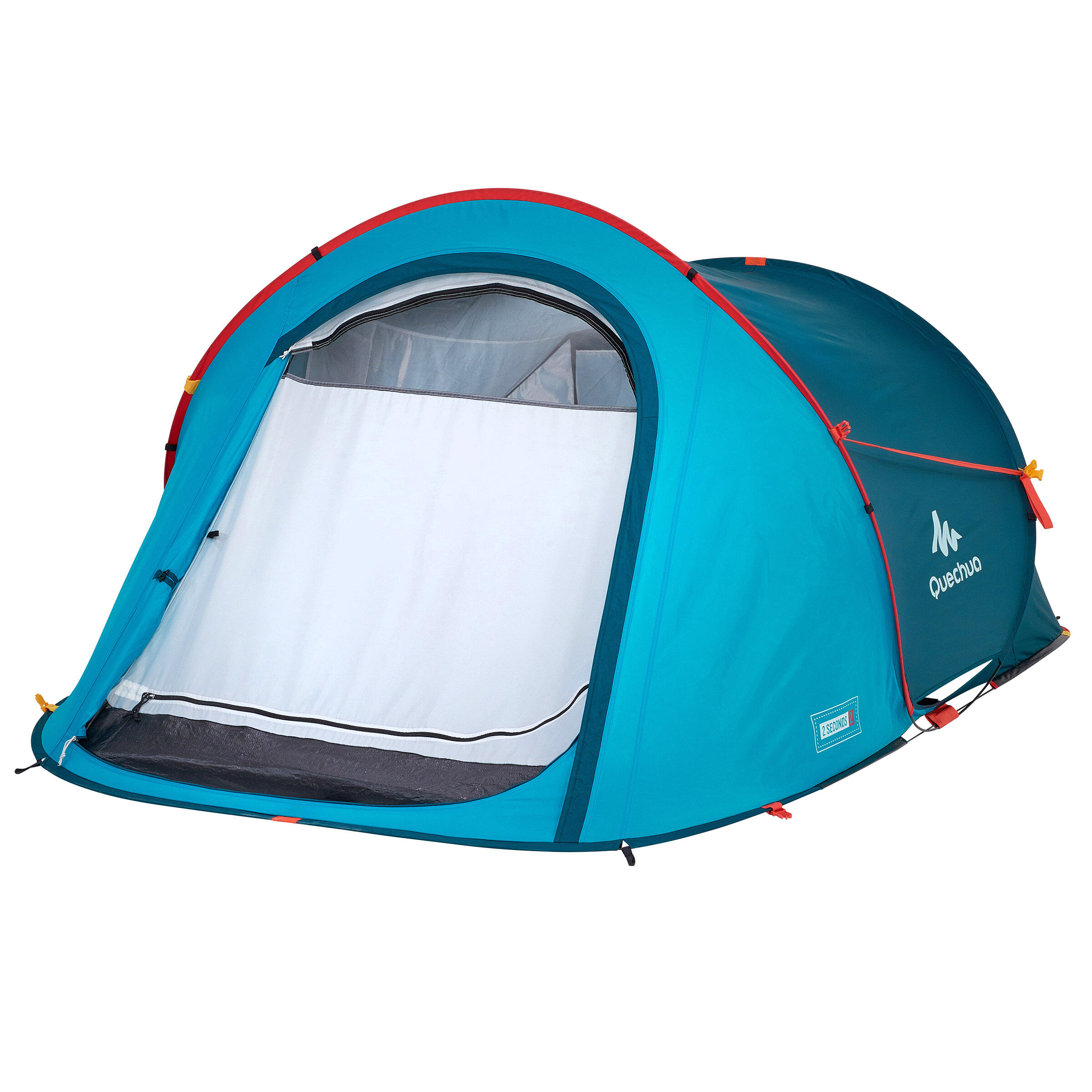 2-Person Camping Tent - 2 Seconds Grey - QUECHUA