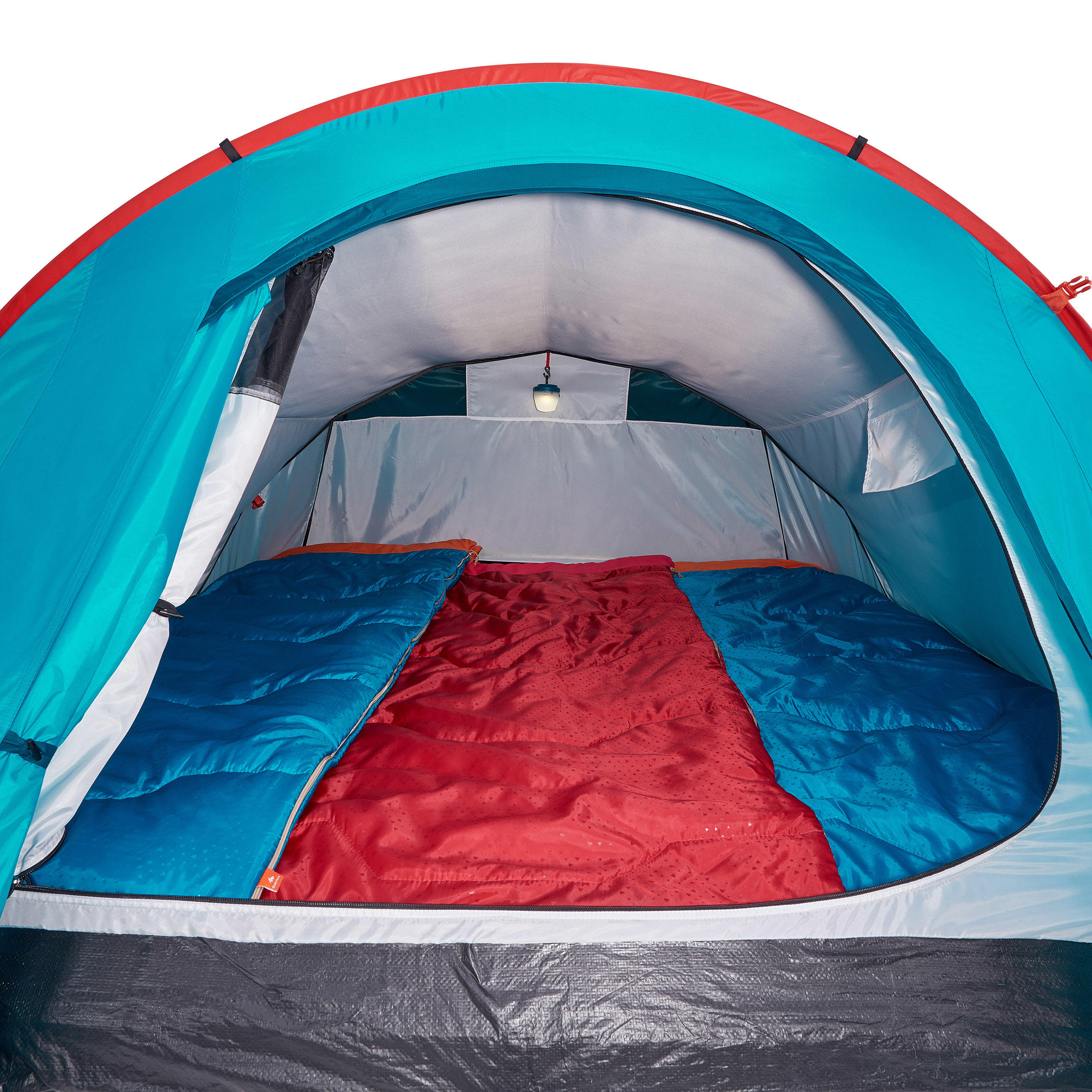 3-Person Camping Tent - 2 Seconds Grey - QUECHUA