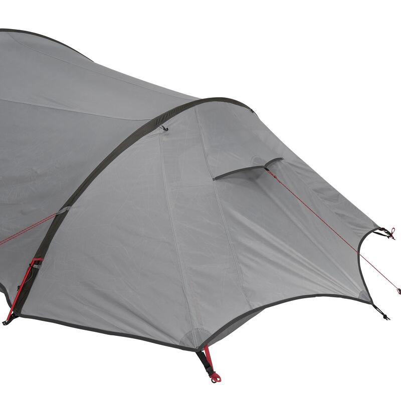 Tente de trekking Quickhiker Ultralight 3 personnes gris clair