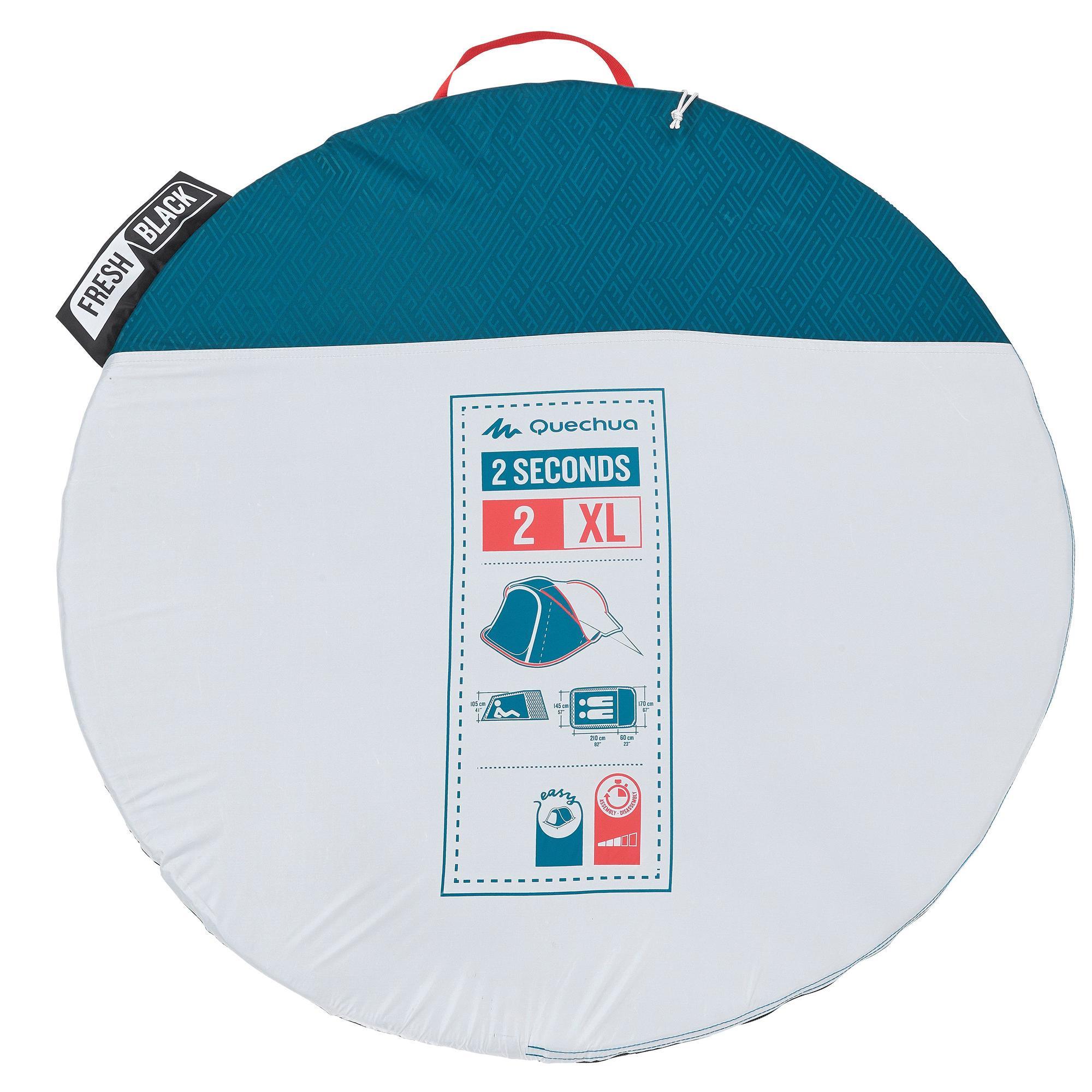 Tenda da campeggio - 2 SECONDS XL - 2 posti letto - Fresca e nera