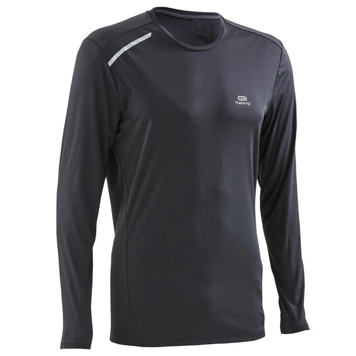 Tee Shirt Running Homme Sun Protect Noir