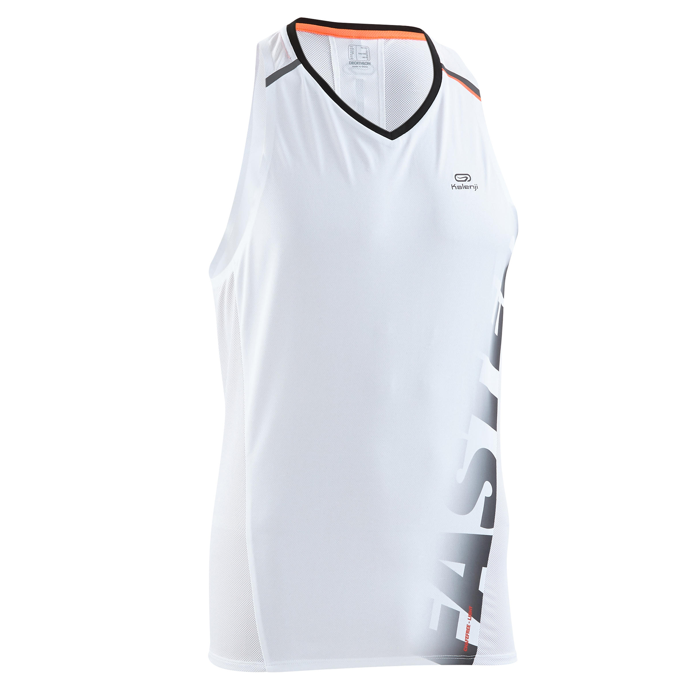 KIPRUN Kiprun Men's Running Tank Top Light Print - White