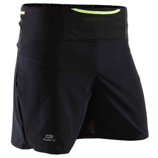 
      Men's trail running baggy shorts - black/yellow
  