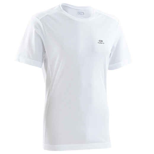 
      RUN DRY MEN'S RUNNING T-SHIRT WHITE GLACIER
  