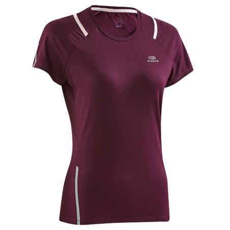 Run Dry+ Women's Jogging T-shirt - Burgundy