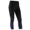 Laufhose 3/4 Tights Kiprun Care Damen schwarz/violett