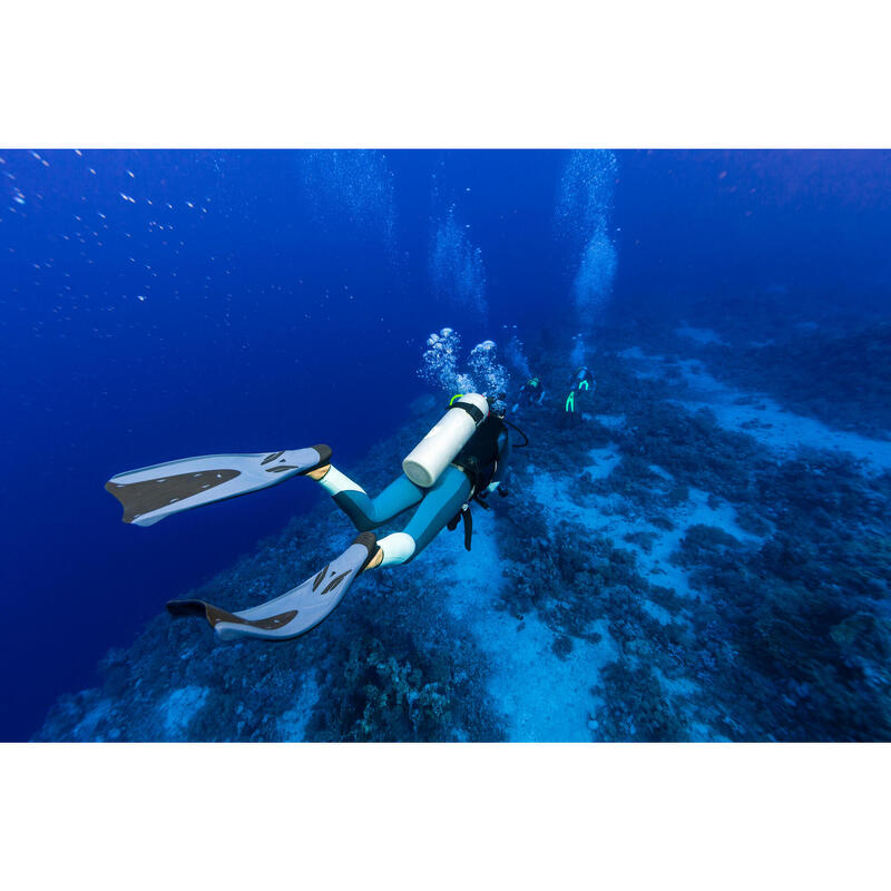 Labe de înot scufundări FF 500 Soft Negru-Albastru