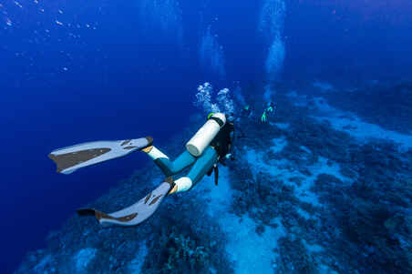 Diving fins FF 500 soft black blue