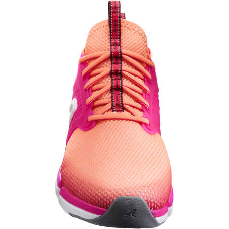 حذاء المشي الرياضي للسيدات PW 590 Xtense- مرجاني وردي