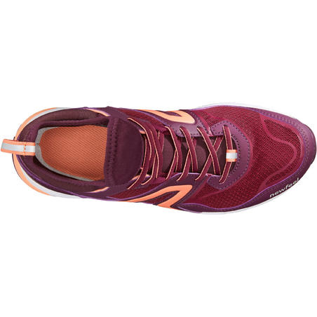 Chaussures de marche nordique femme NW 500 Flex-H prune - Decathlon