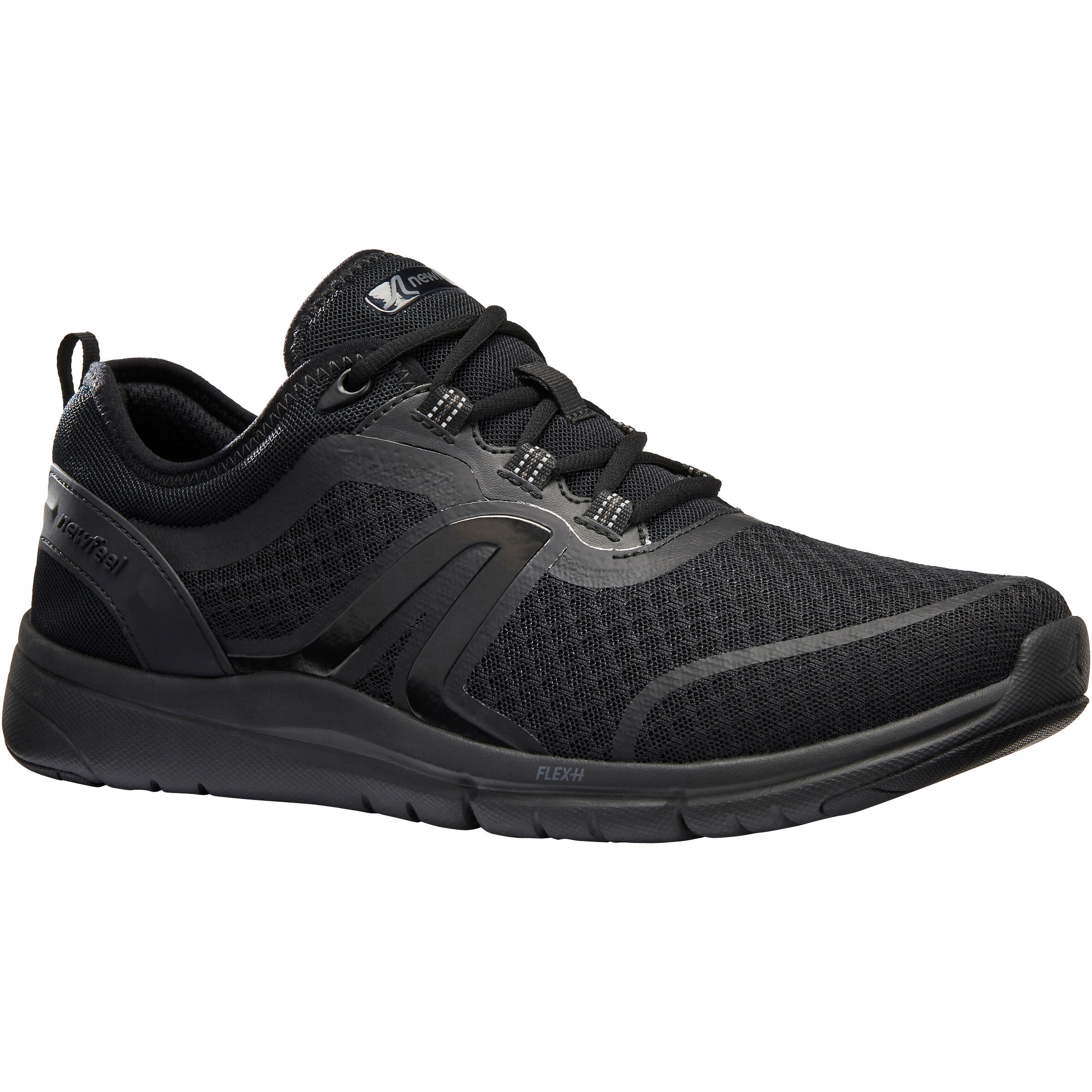 black walking shoes