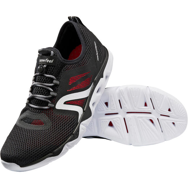 Walking shoes for men|PW 500 fresh men shoes - black @Decathlon.in