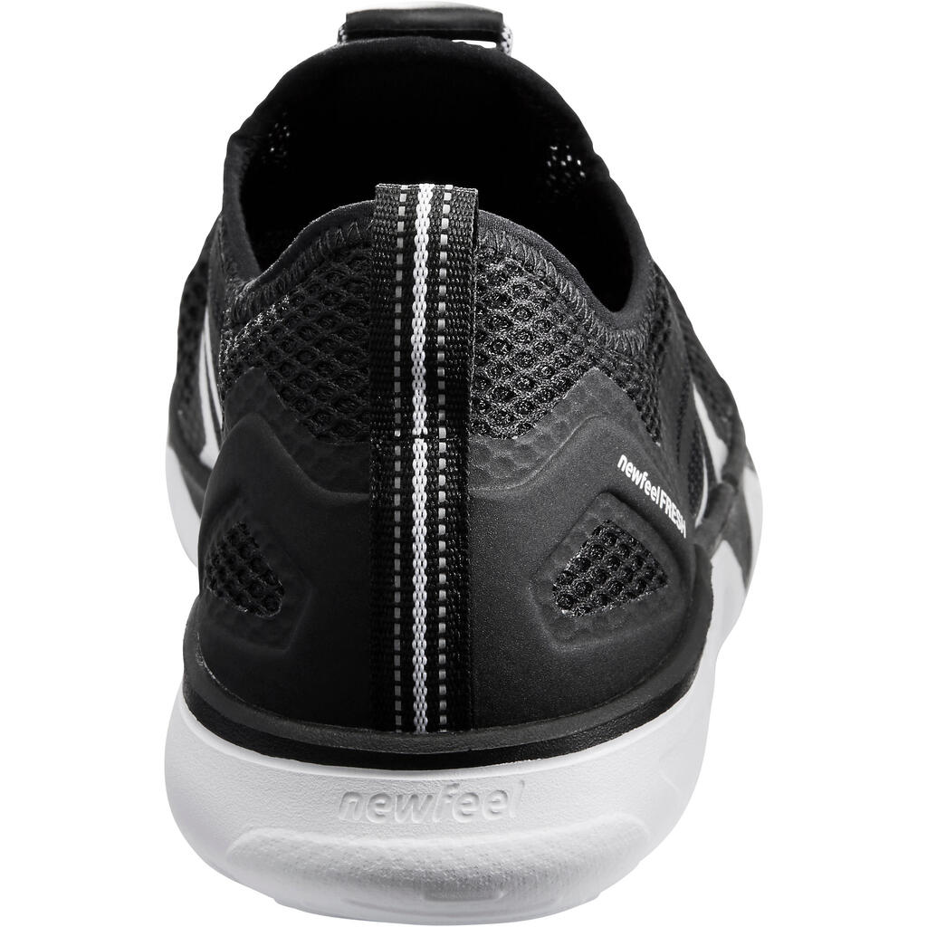 Dámska obuv Fresh na športovú chôdzu čierno-biela