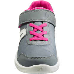 PW 100 Kids' Walking Shoes - Grey/Pink