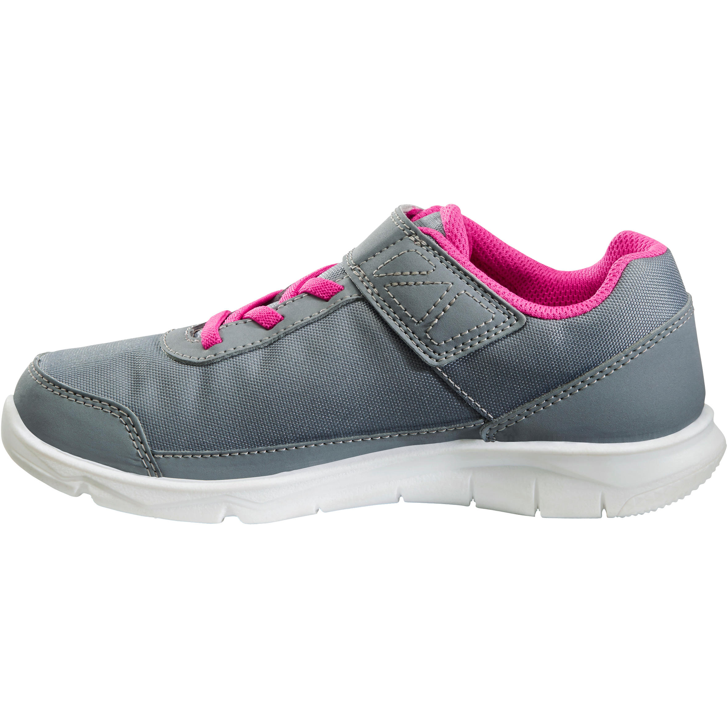 Kids Walking Velcro Shoes 100 - Grey