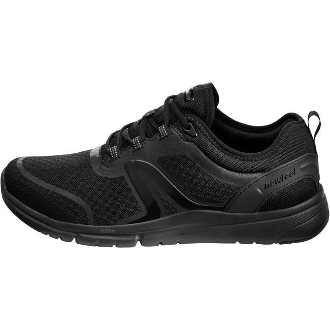 Black walking shoes for men|Soft 540 men full black - Decathlon.in